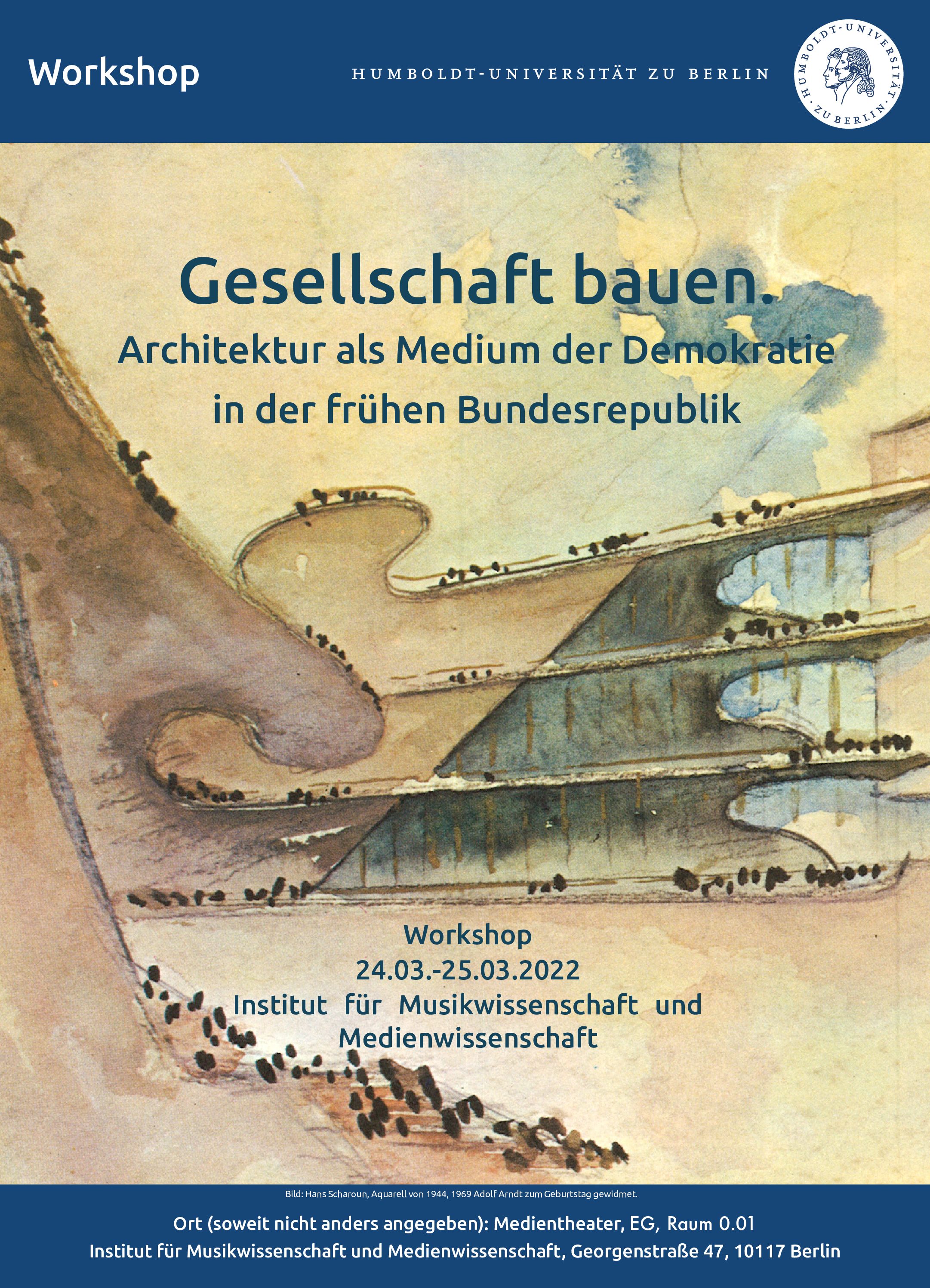 Workshop: Gesellschaft bauen. Architektur als Medium der Demokratie in der frühen Bundesrepublik
