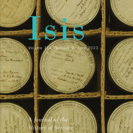 “Supplied Knowledge: Resource Regimes, Materials, and Epistemic Tools”, Focus Section, Isis: A Journal of the History of Science Society, 114/2, 2023