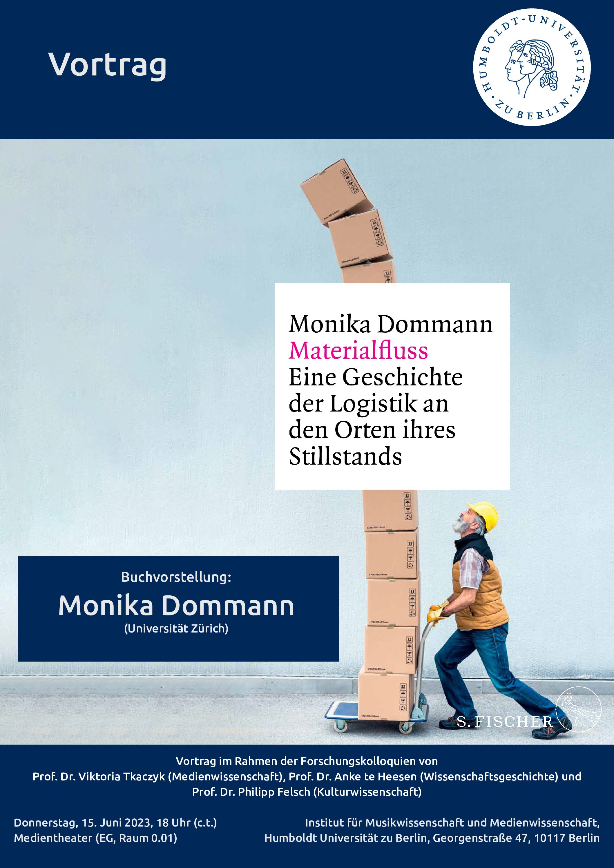 Monika Dommann: Materialfluss. Eine Geschichte der Logistik an den Orten ihres Stillstands